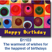 Layered Circles Birthday Card